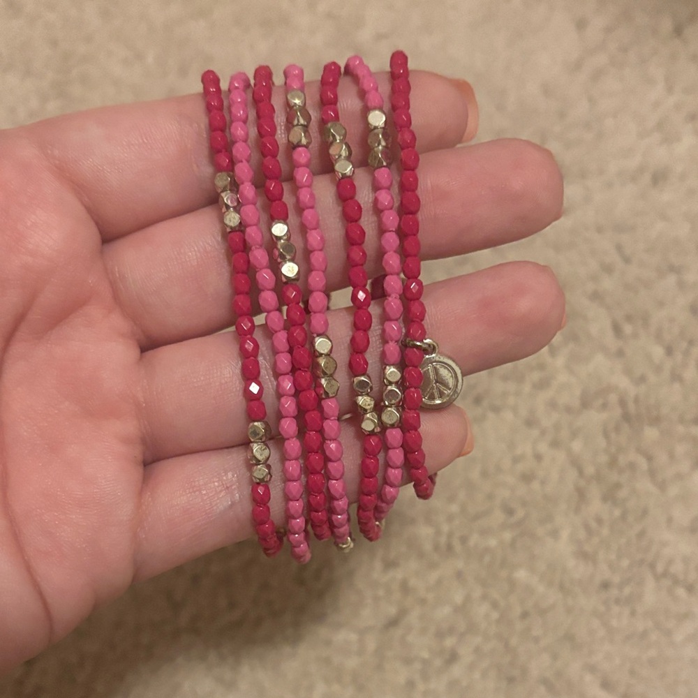 Vera Bradley Vibrant Pink and Red Bracelet Set